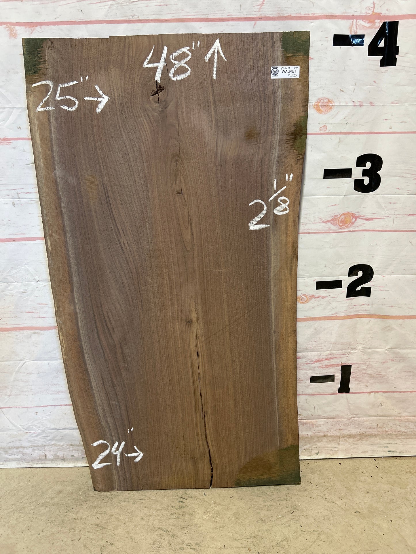 Live Edge Walnut Sku#26113A-17