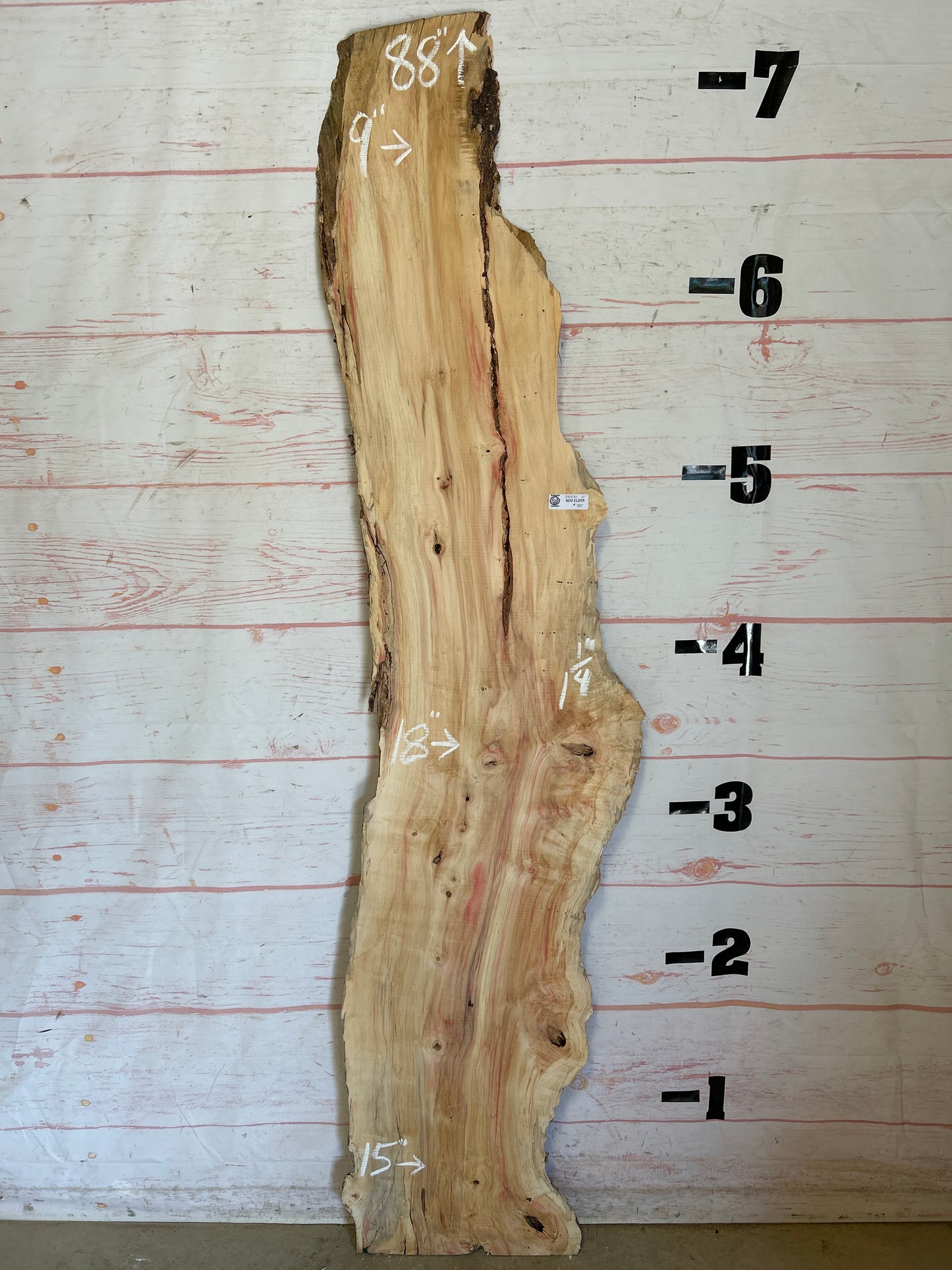 Live Edge Box Elder Sku#25231D-11