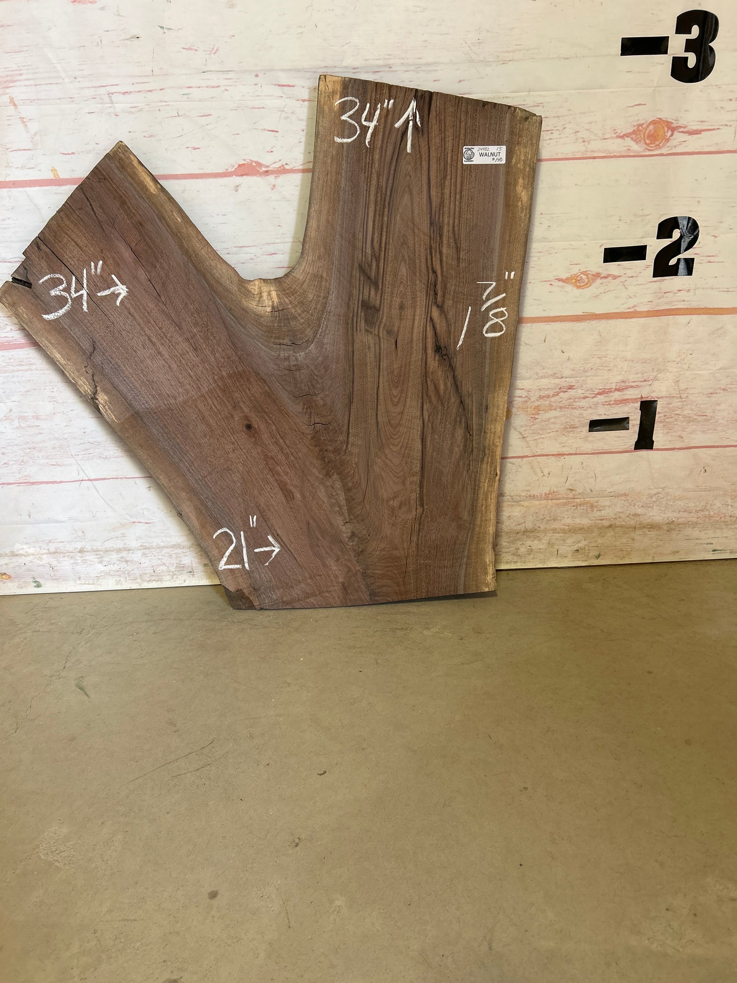 Live Edge Walnut Sku#24982M-13