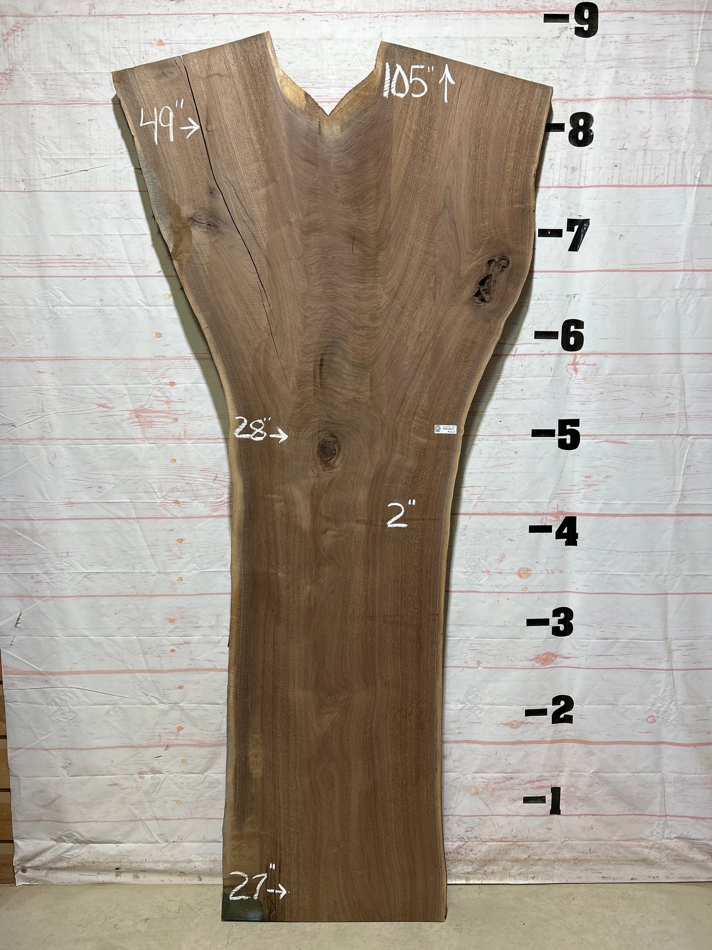 Live Edge Walnut Sku#26608J-55