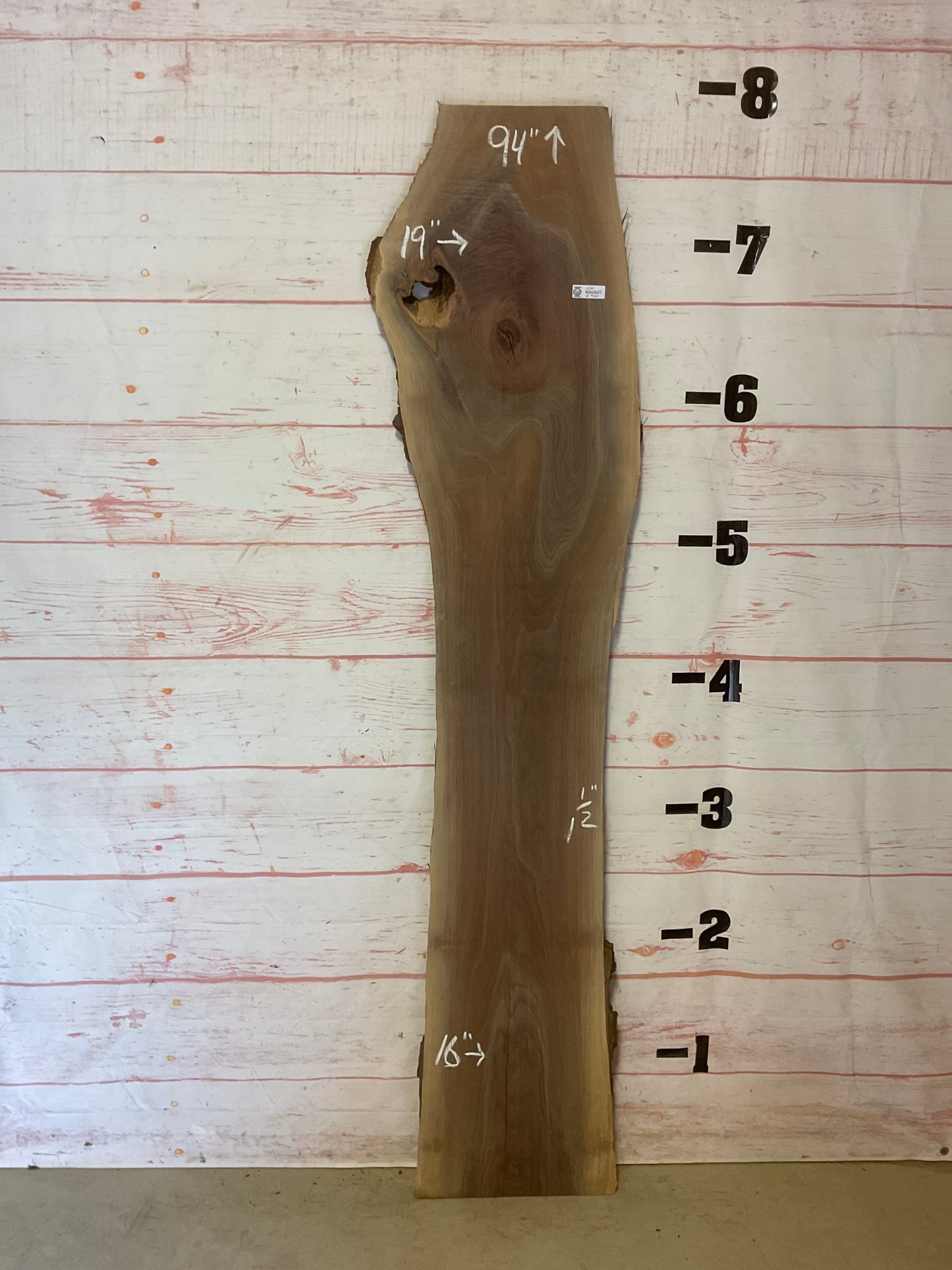 Live Edge Walnut - Sku# 20184G-18