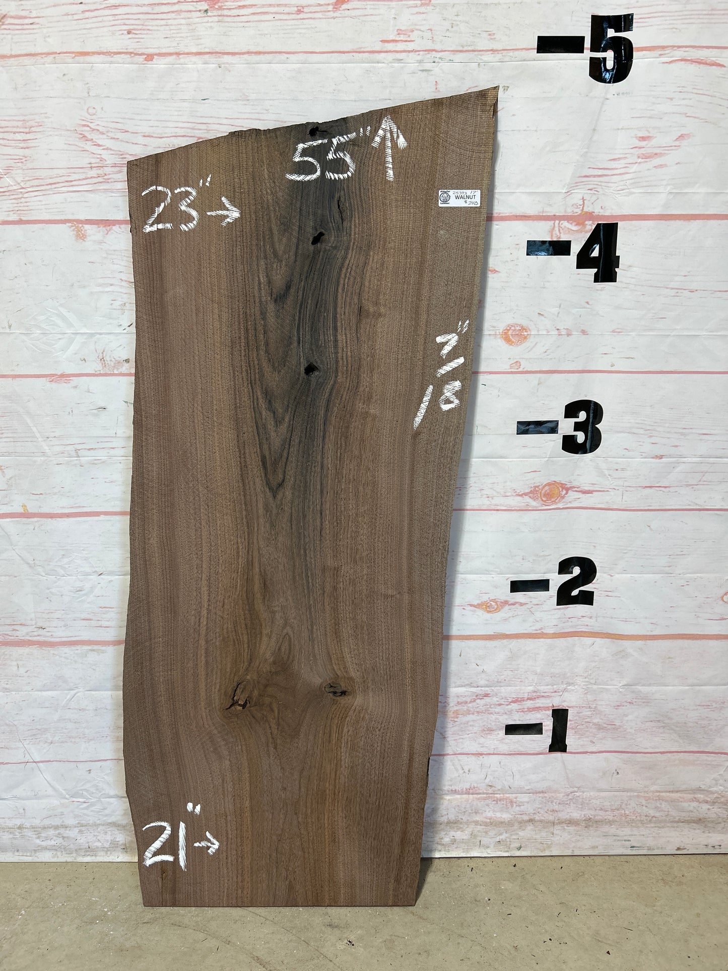 Live Edge Walnut Sku#25393A-17