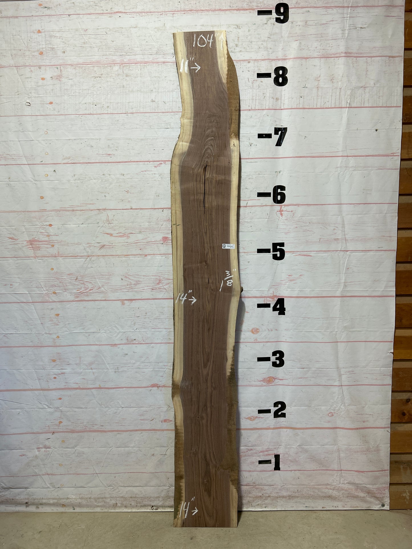 Live Edge Walnut Sku#26415M-14