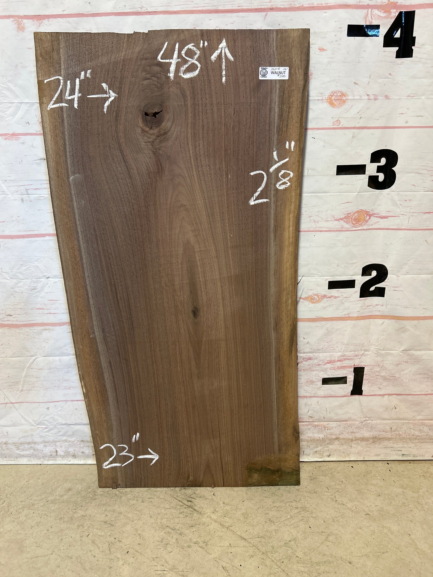 Live Edge Walnut Sku#26114A-16