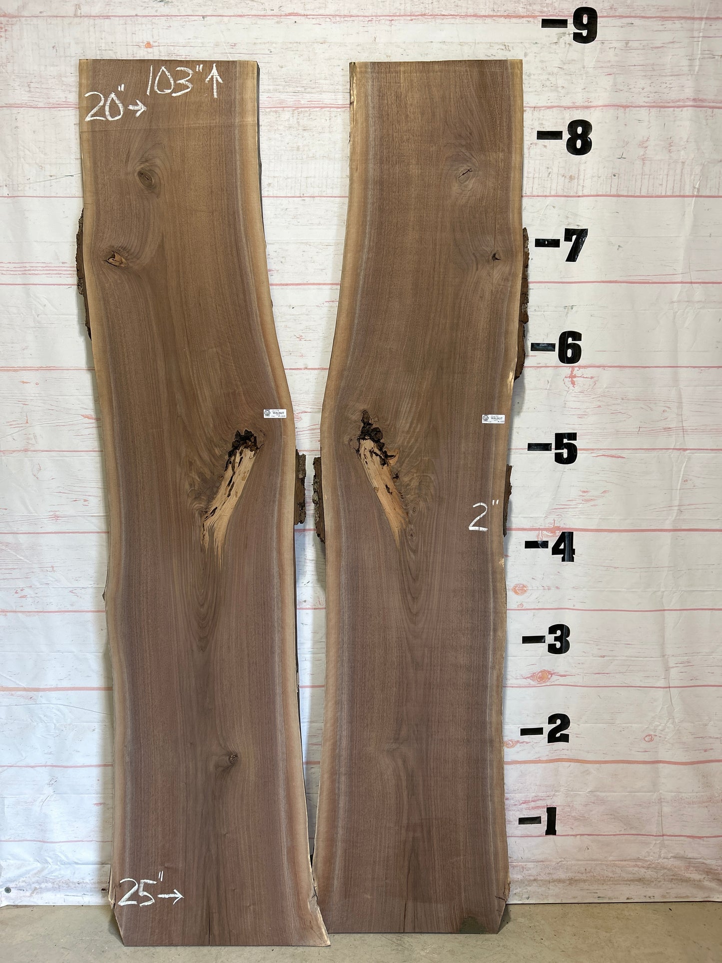 Live Edge Walnut Set Sku#26174K-66
