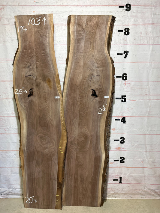 Live Edge Walnut Set Sku#26495K-62