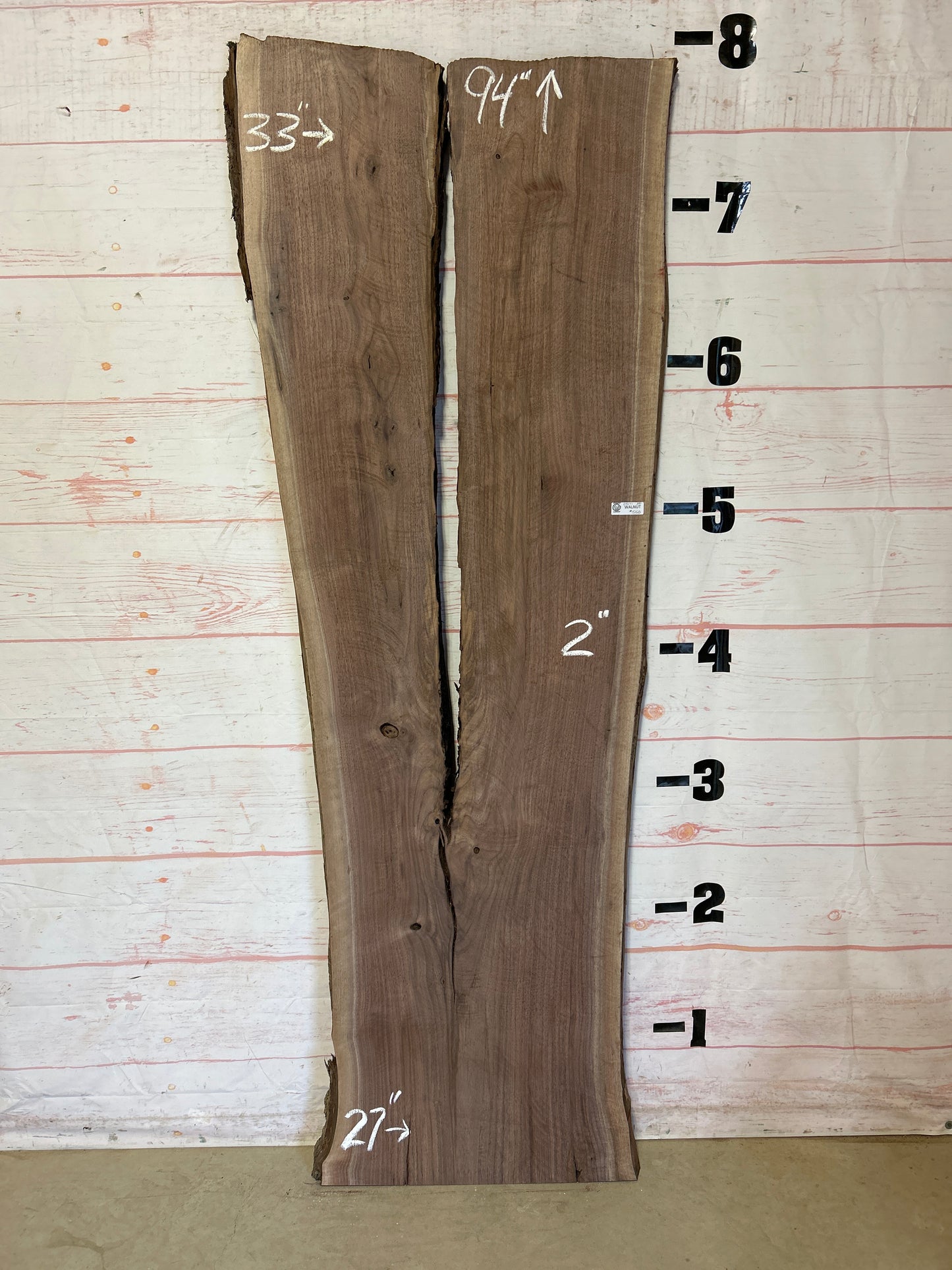 Live Edge Walnut Sku#25171J-39