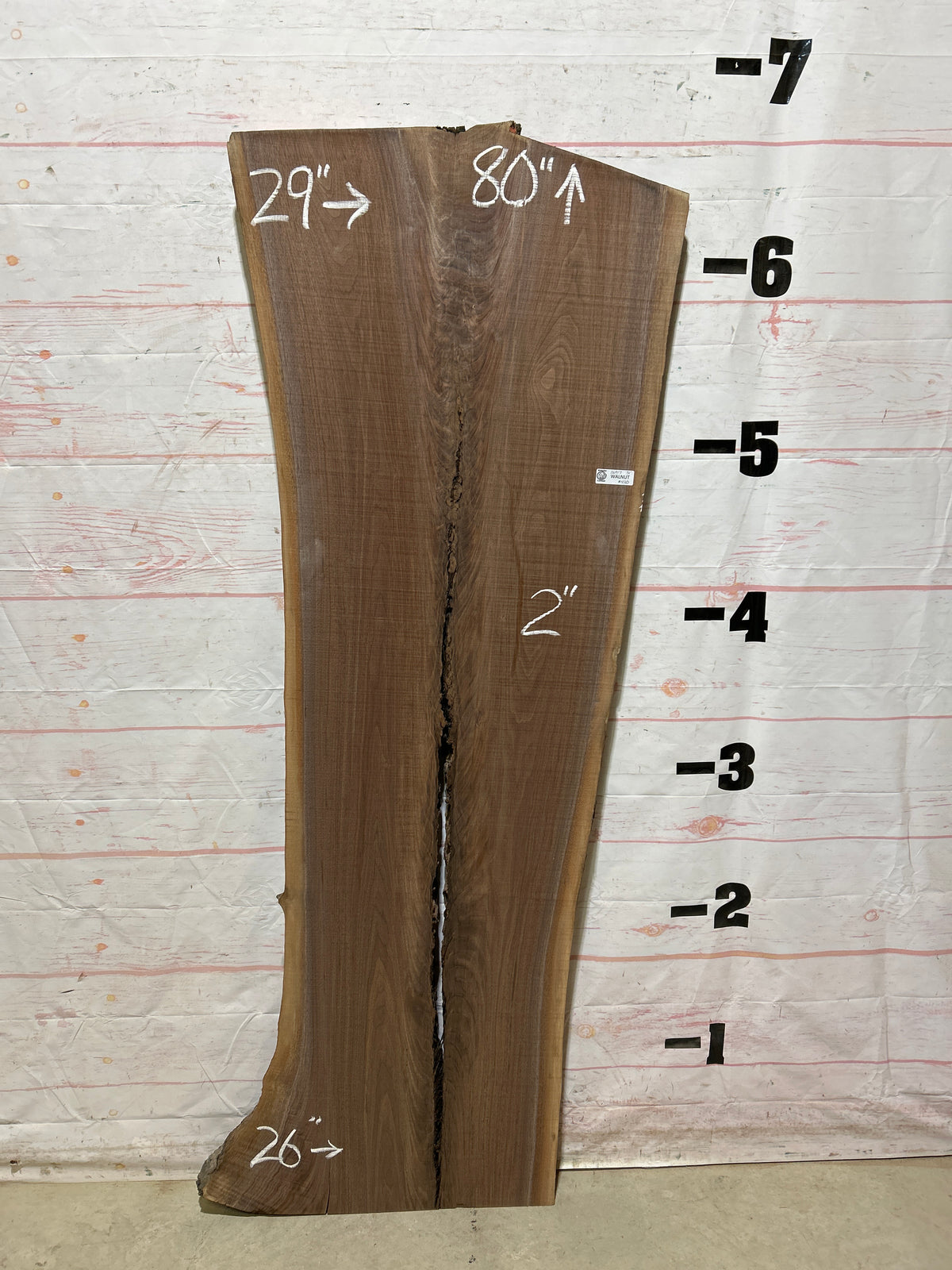 Live Edge Walnut Sku#26917M-31