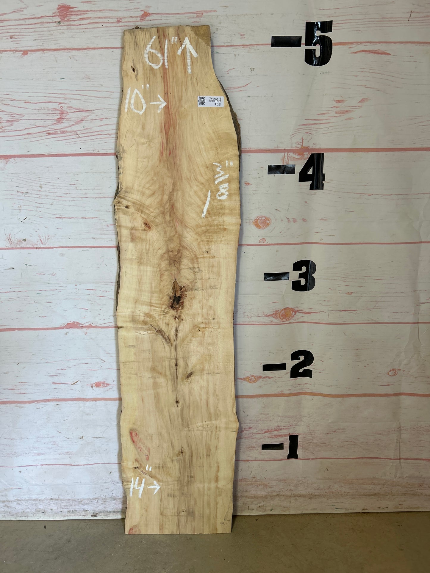 Live Edge Box Elder Sku#25052E-8