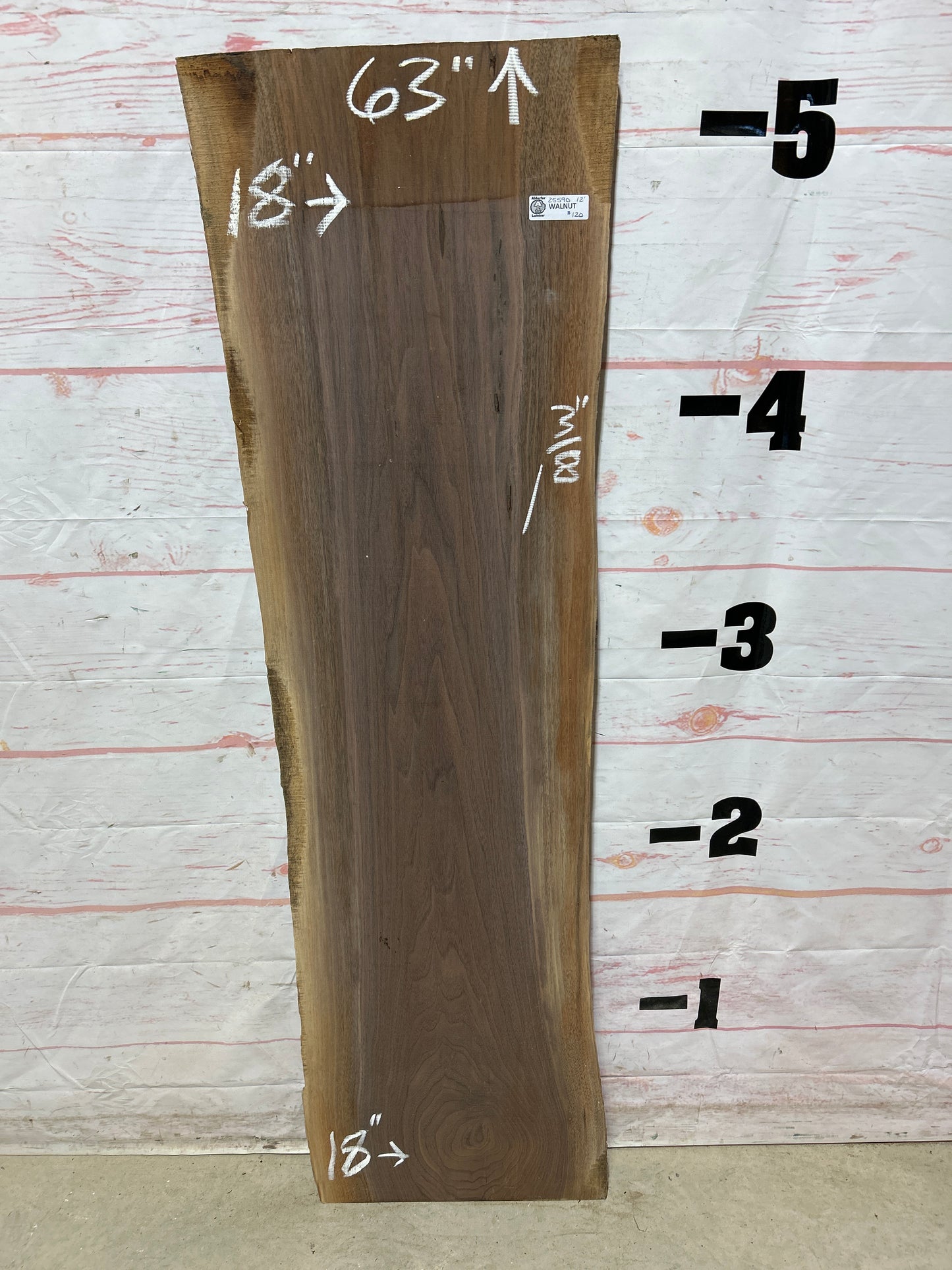 Live Edge Walnut Sku#25590M-12