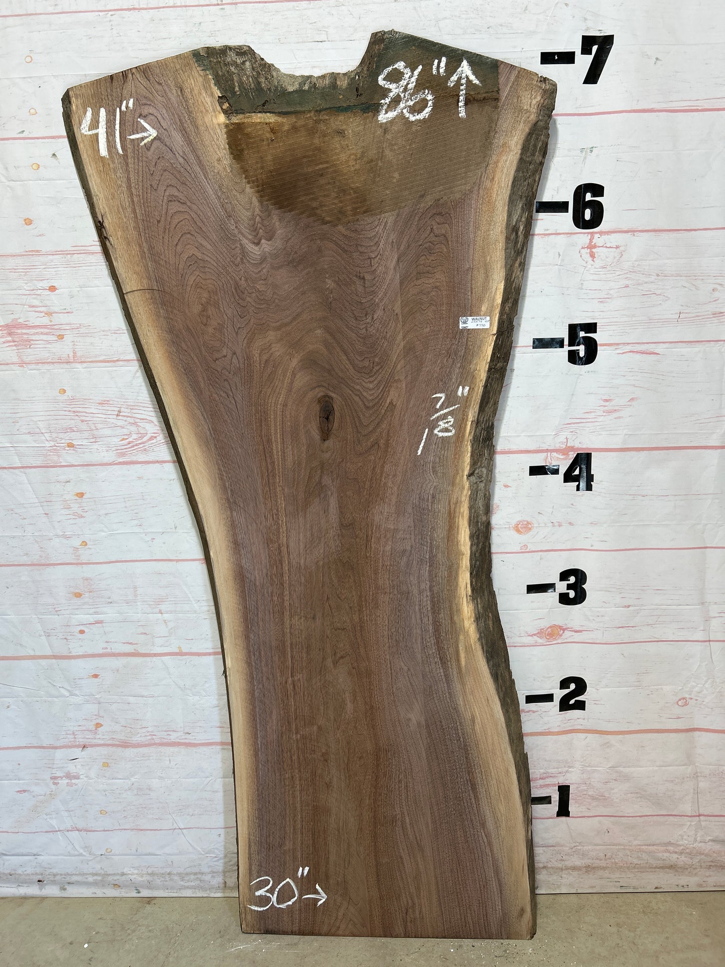 Live Edge Walnut Sku#25878-43