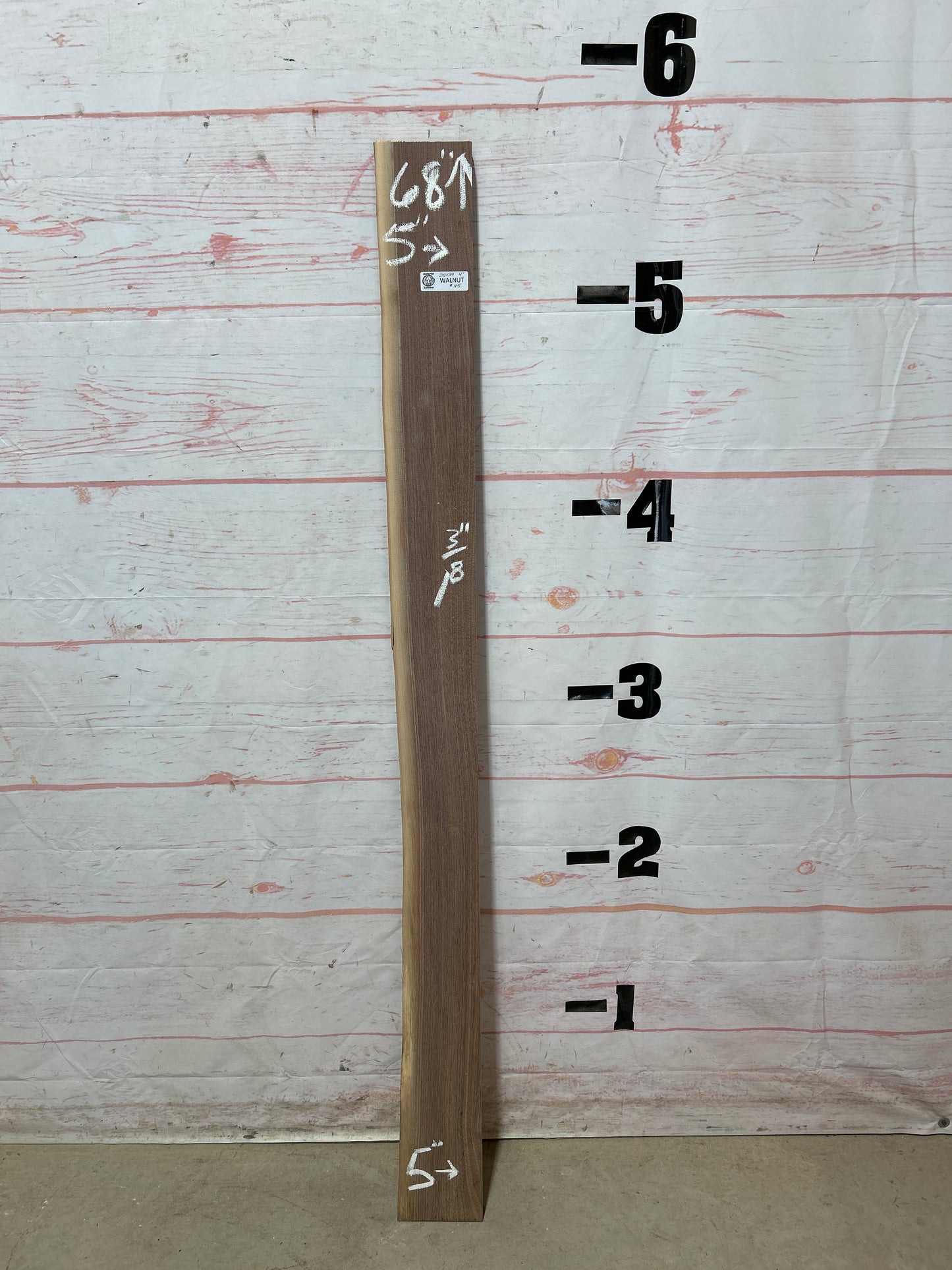 Live Edge Walnut Sku#25439M-4