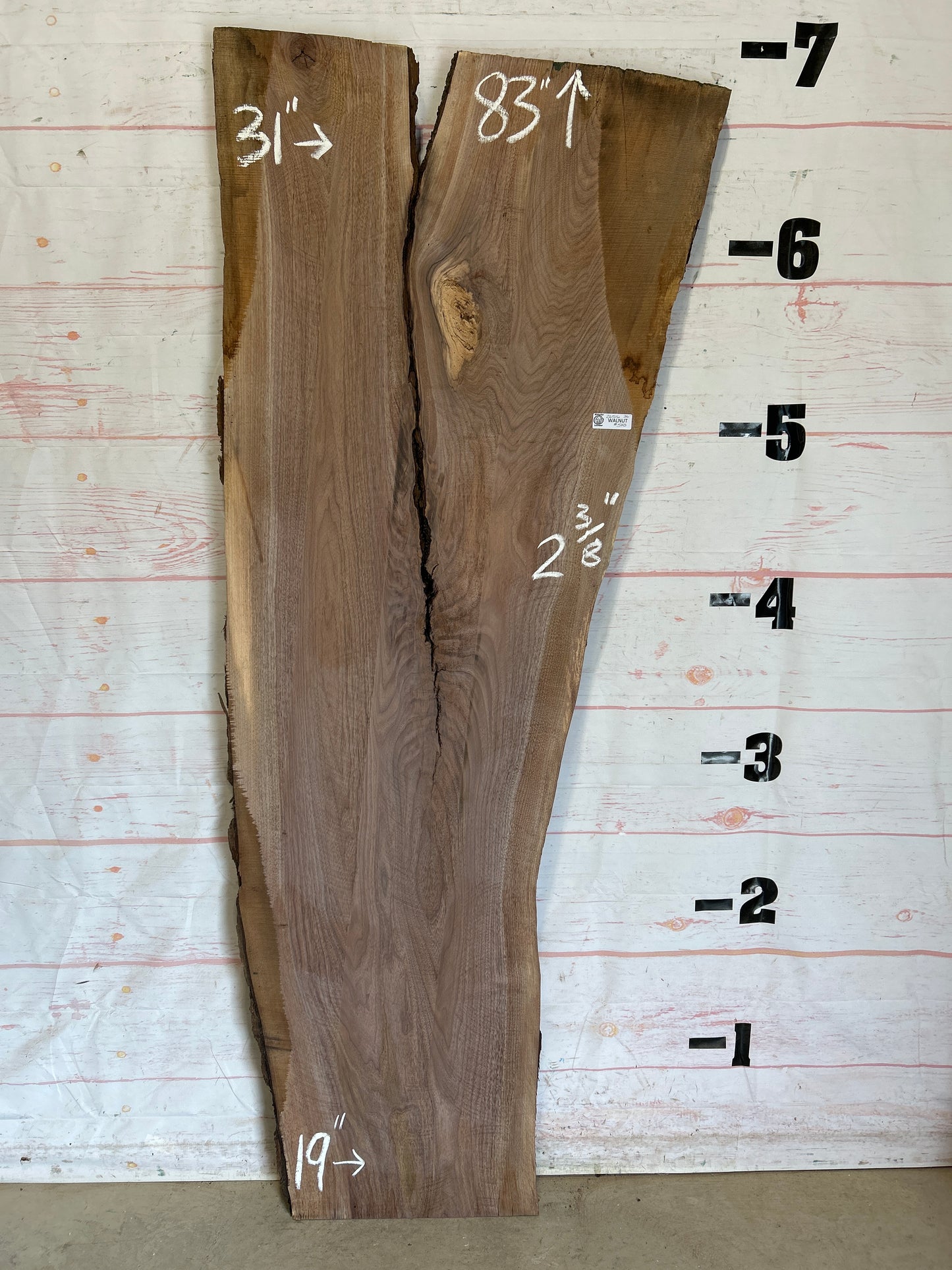 Live Edge Walnut Sku#26516C-36