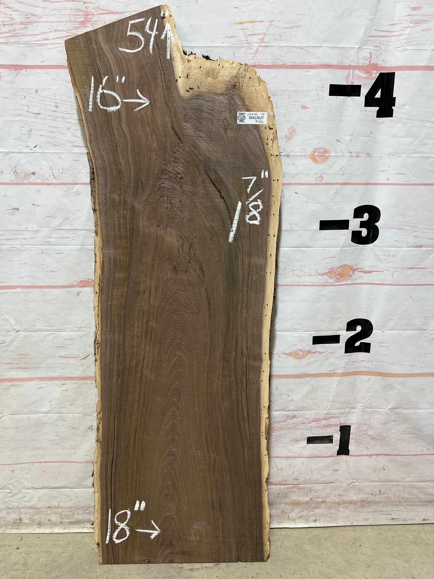 Live Edge Walnut Sku#26616A-13
