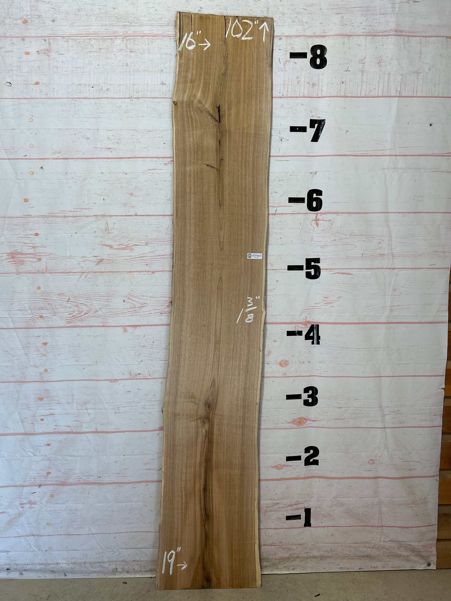 Live Edge Butternut Sku#26323C-19