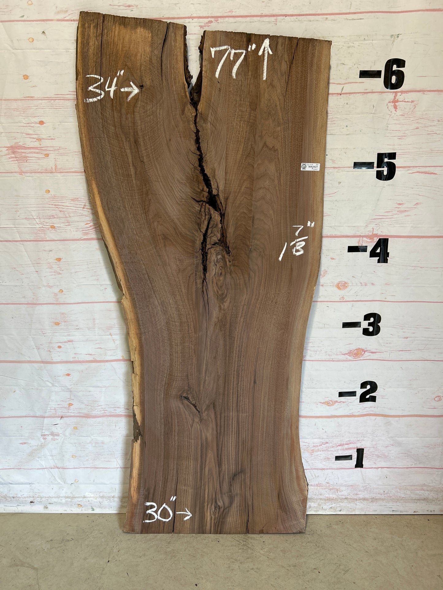 Live Edge Walnut Sku#26149-34