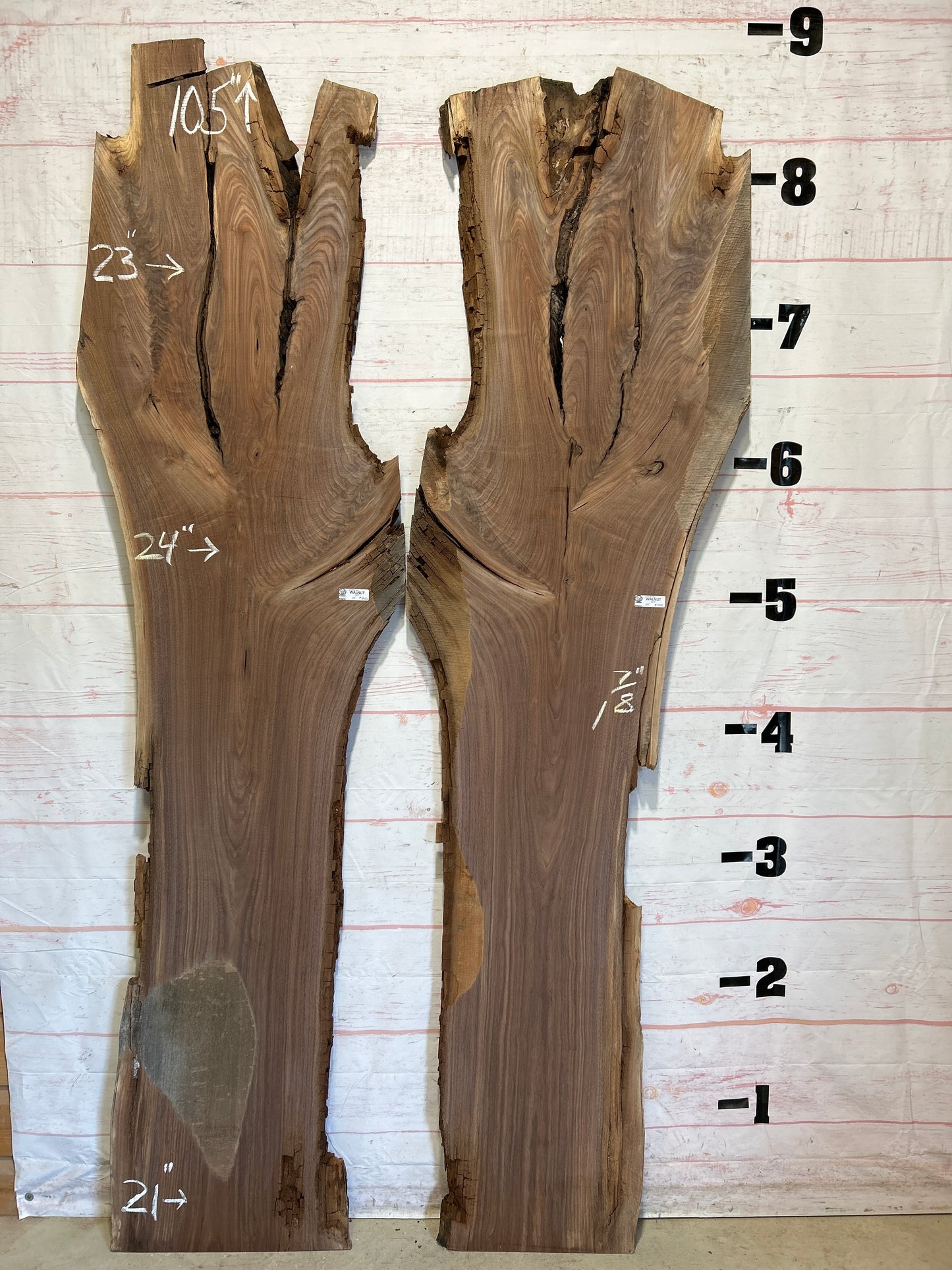 Live Edge Walnut Set Sku#25840K-68