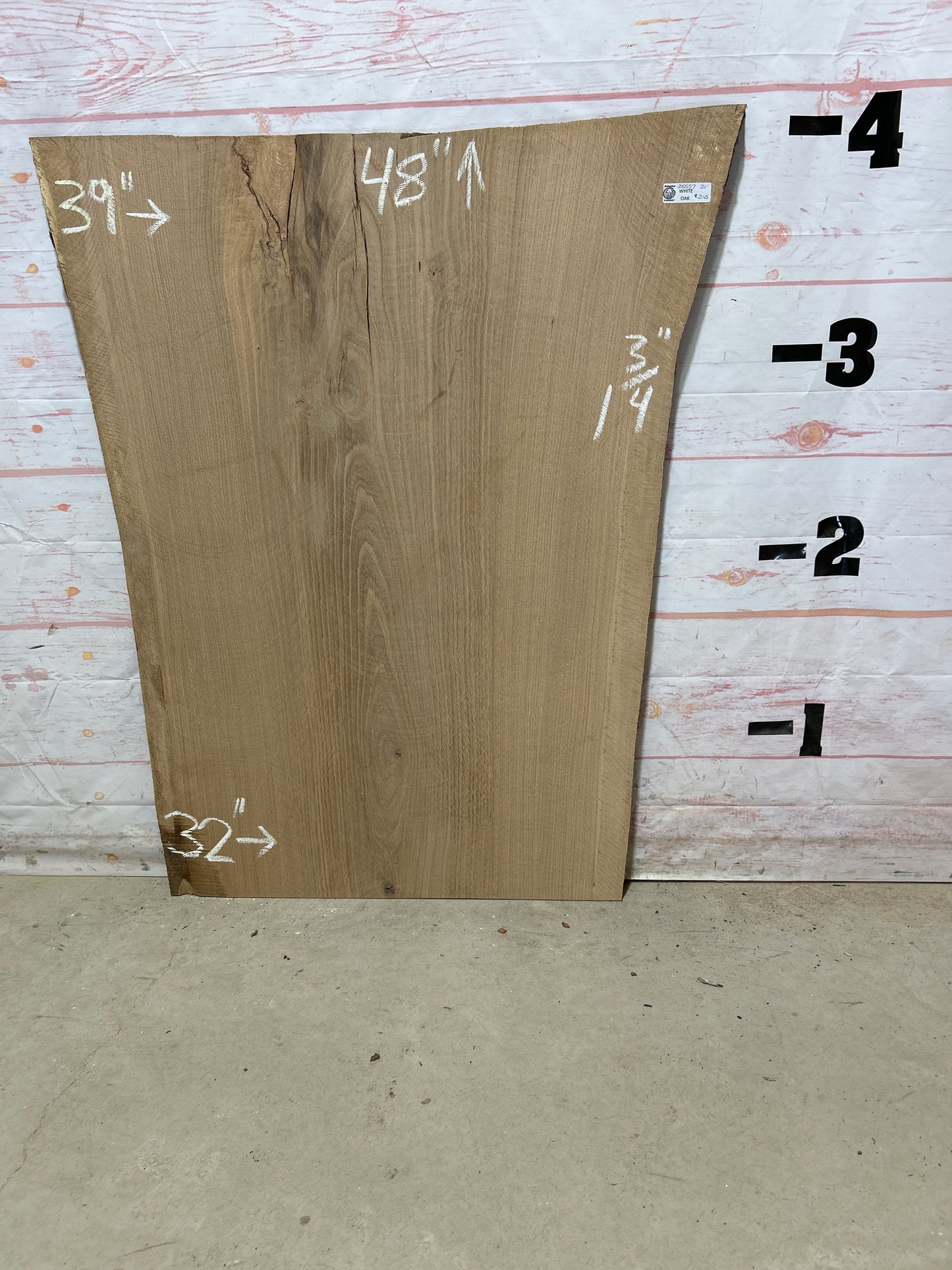 Live Edge White Oak Sku#25557-21