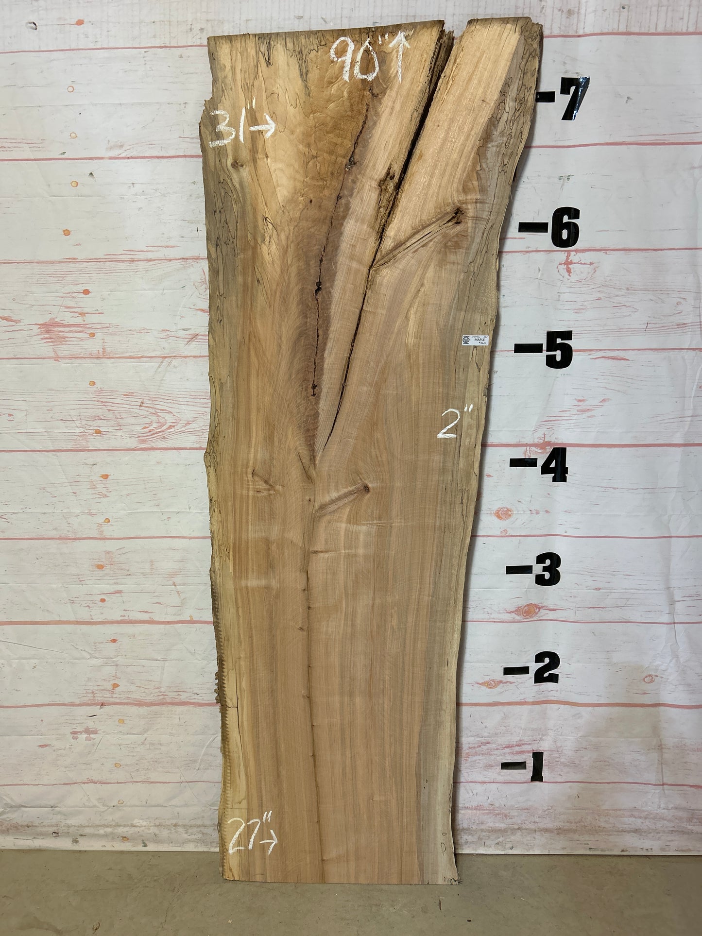 Live Edge Spalted Maple Sku# 24996-36