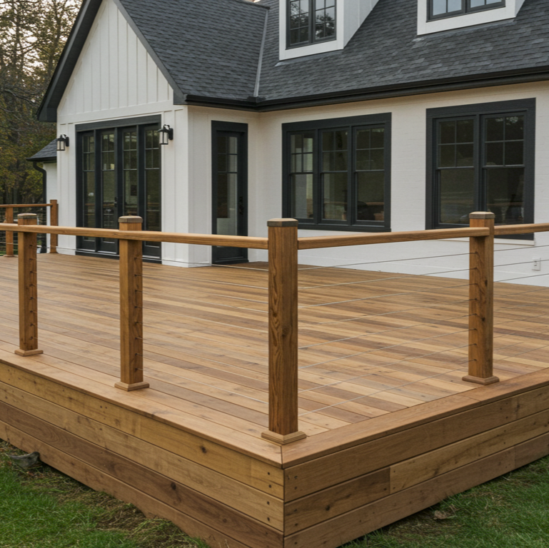 Black Locust Deck Post
