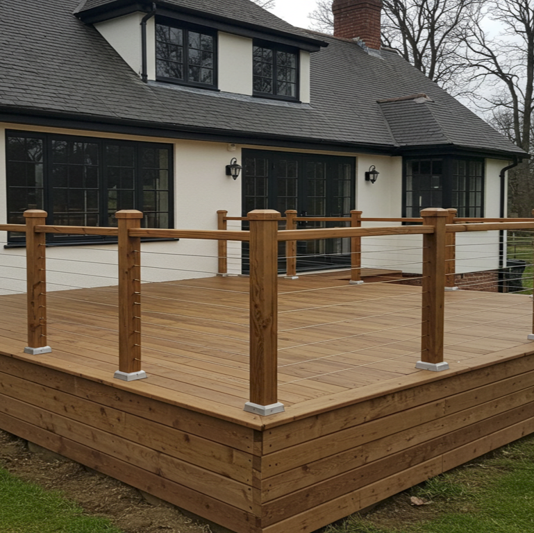 Black Locust Deck Post
