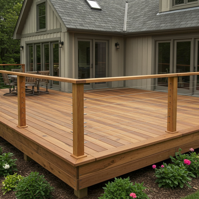 Black Locust Deck Post