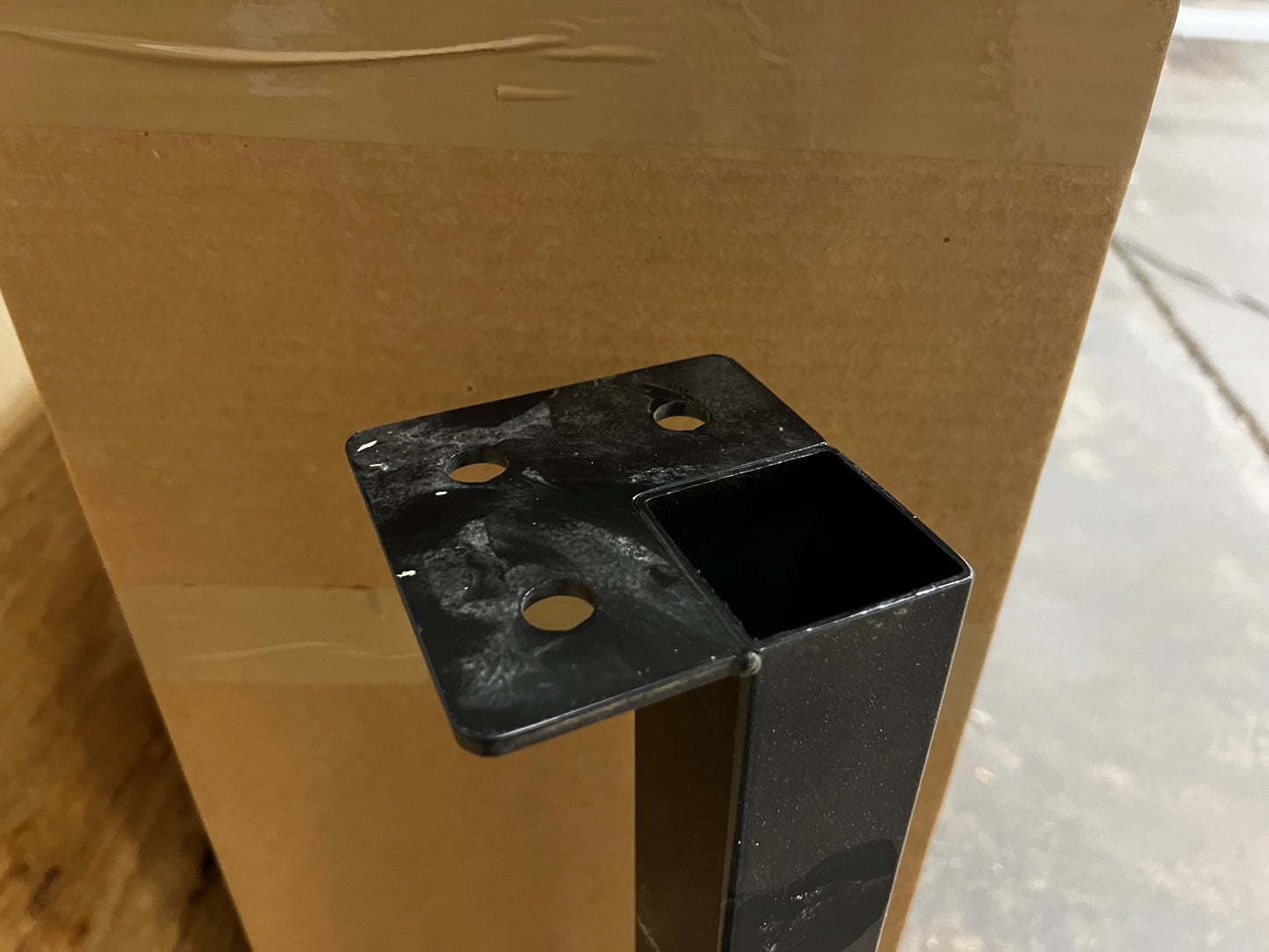 Powder Coated Steel Post Leg