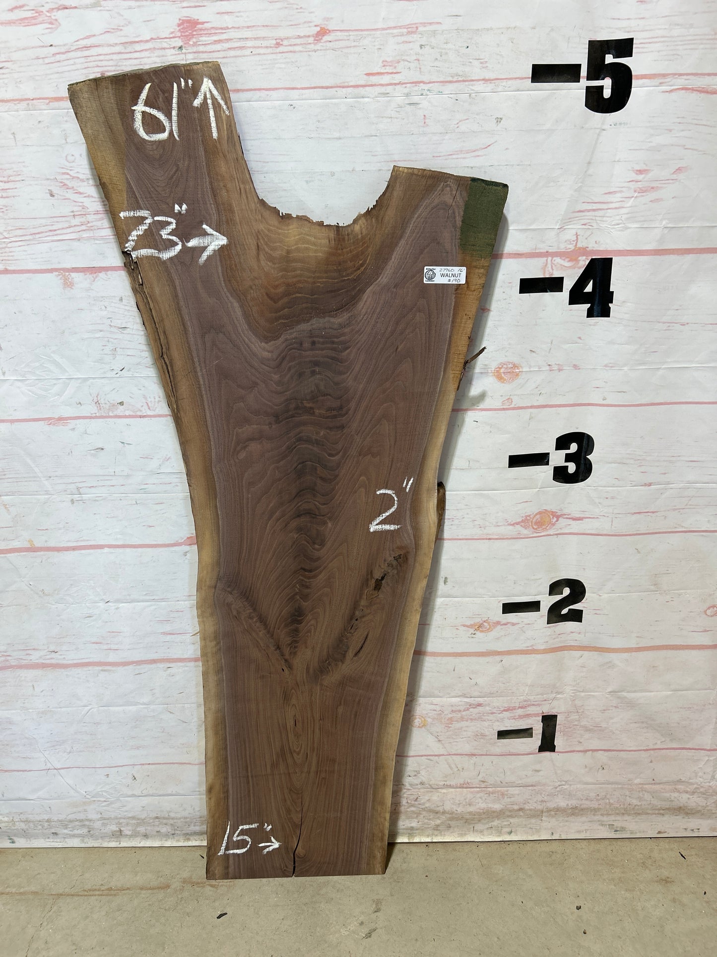 Live Edge Walnut Sku#27960A-16