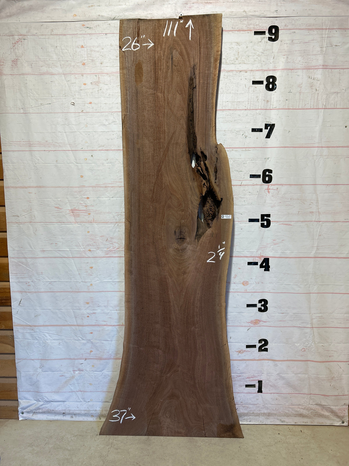 Live Edge Walnut  Sku#29000K-56