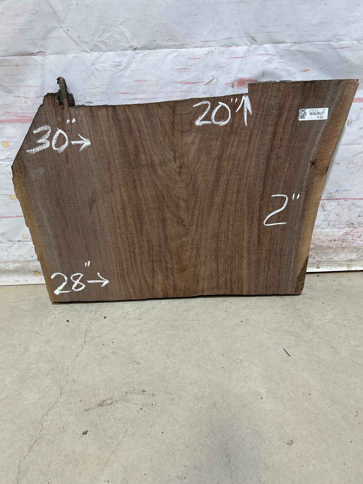 Live Edge Walnut Sku#27553M-8