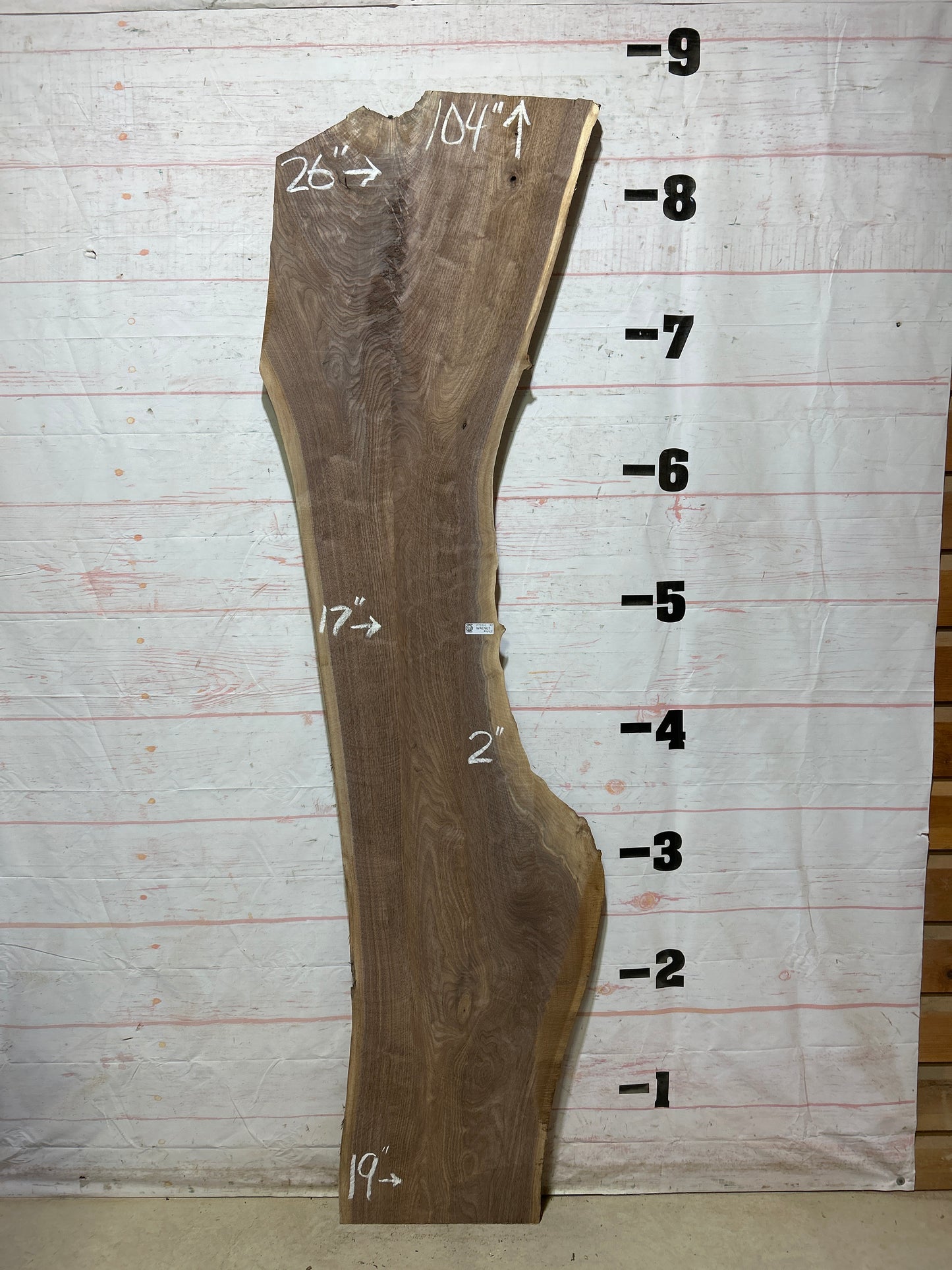 Live Edge Walnut Sku#27934K-32