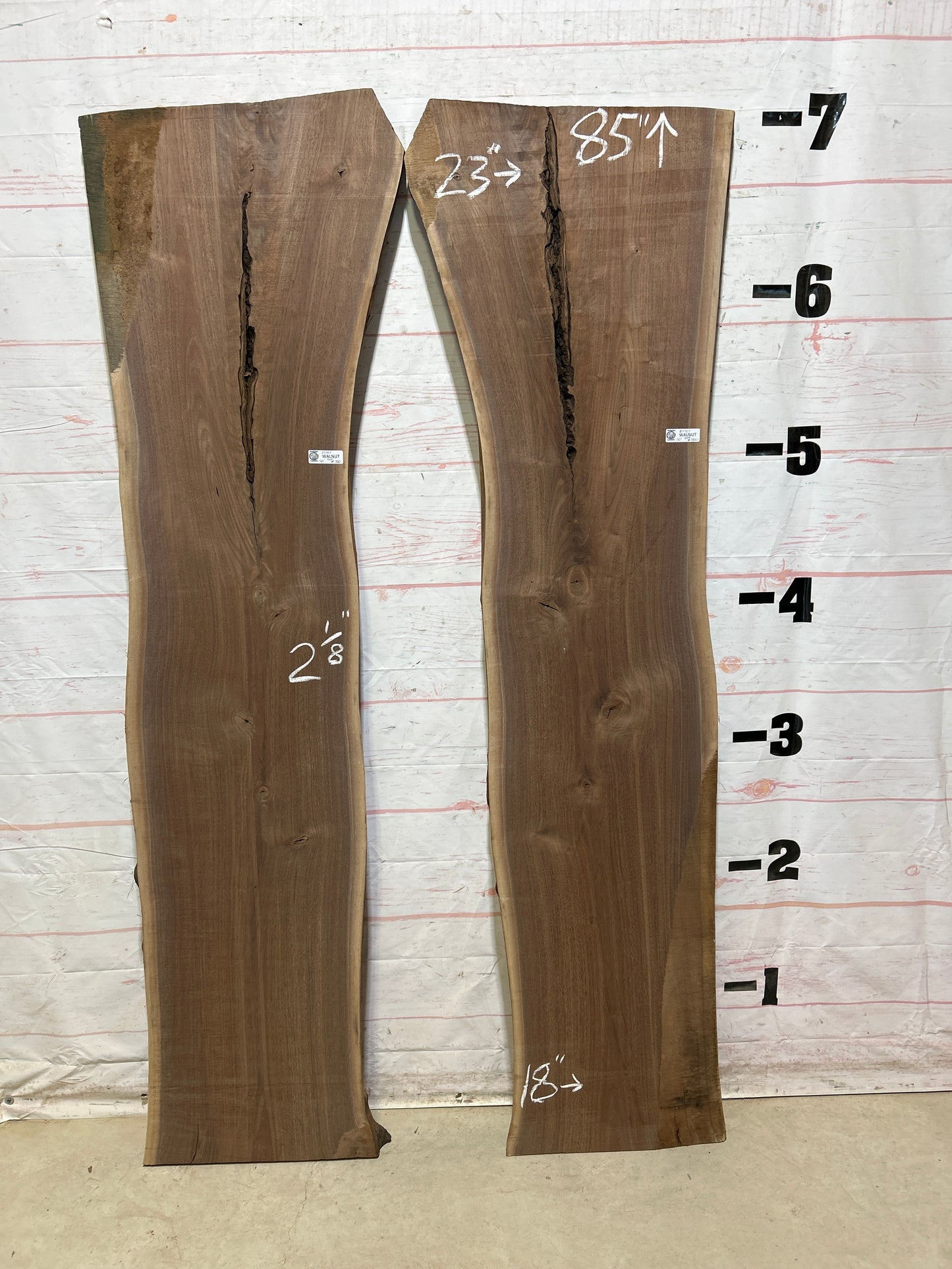 Live Edge Walnut Set Sku#27707K-50