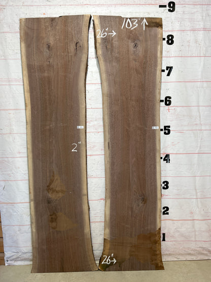 Live Edge Walnut Set Sku#27348K-74