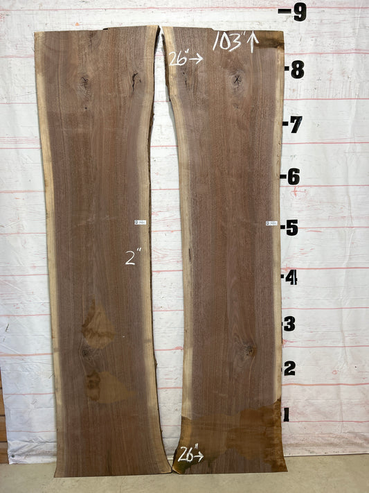 Live Edge Walnut Set Sku#27348K-74