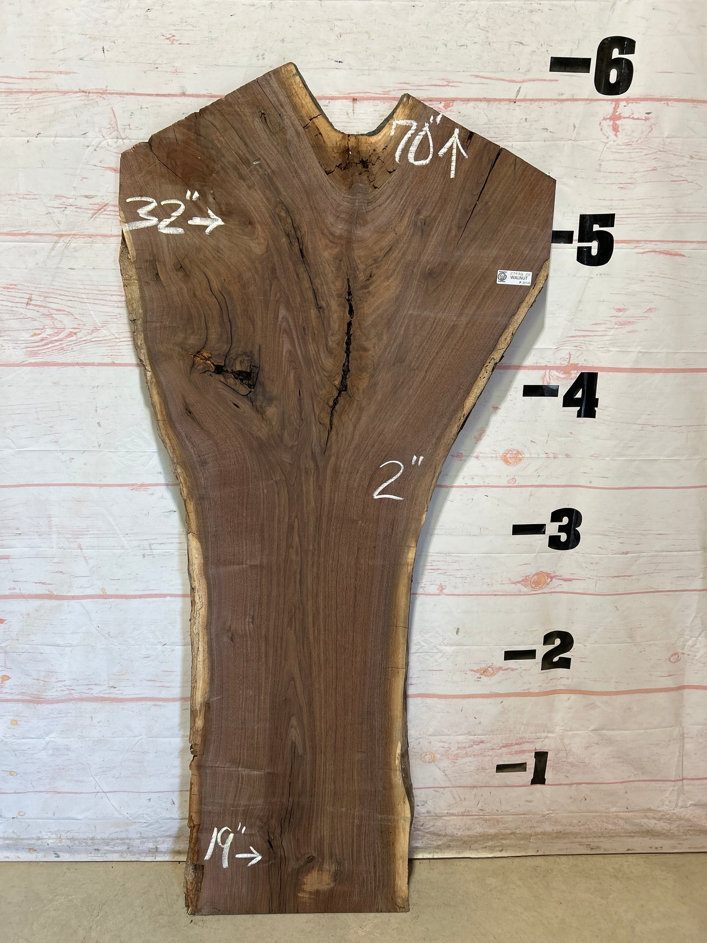 Live Edge Walnut Sku#27930G-25
