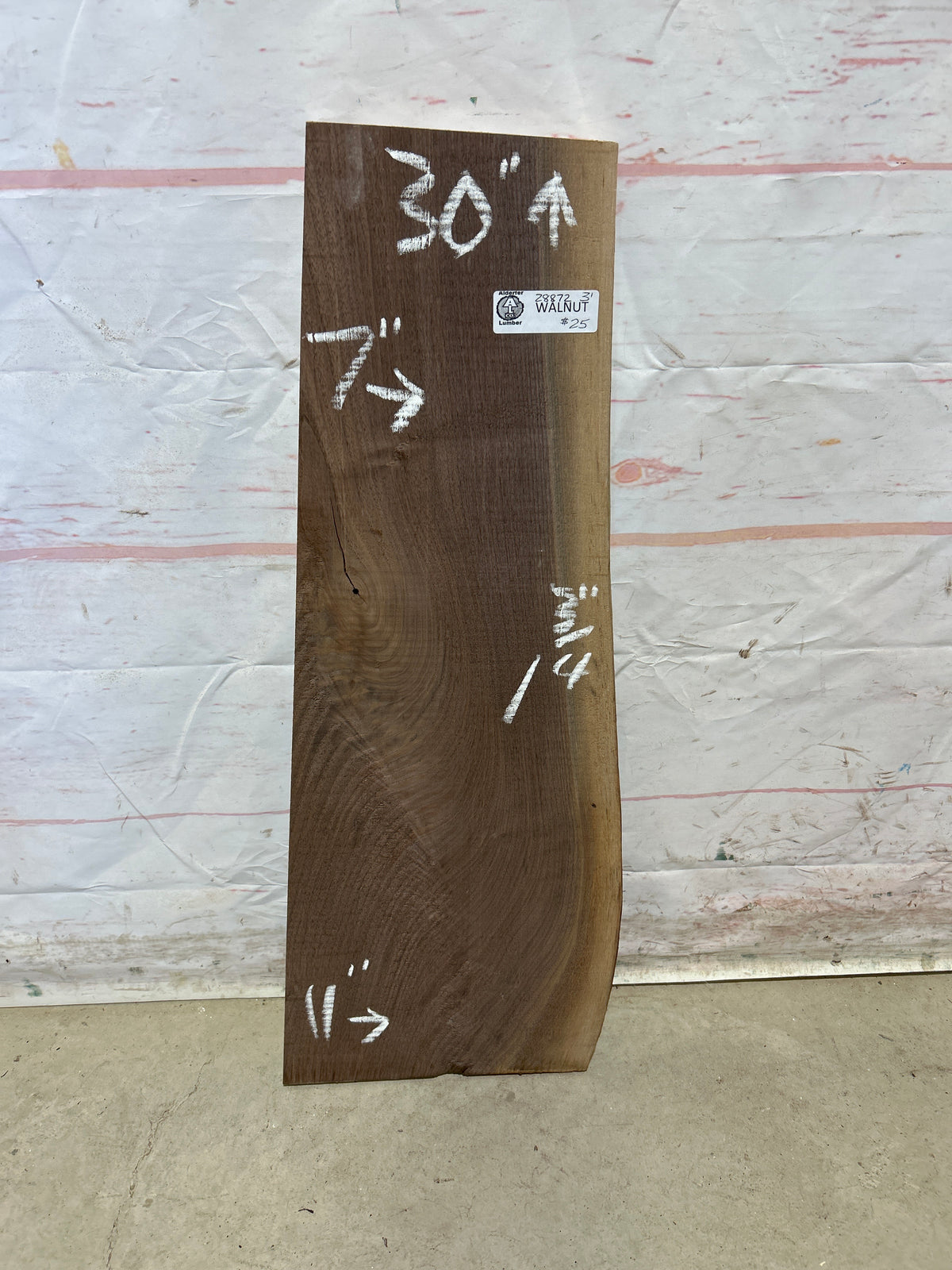 Live Edge Walnut Sku#28872M-3