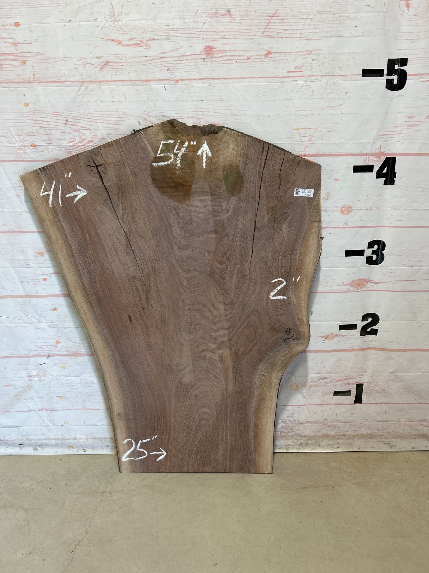 Live Edge Walnut Sku#27694M-25
