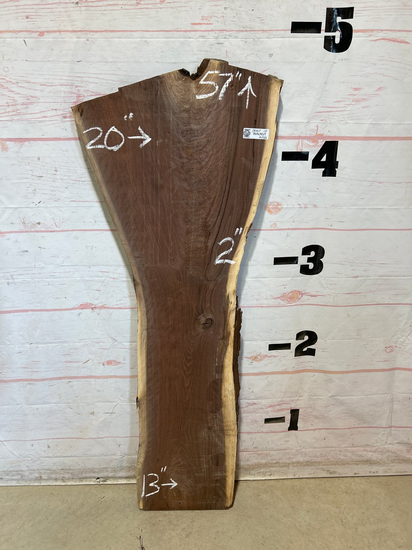 Live Edge Walnut Sku#28467G-13