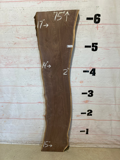 Live Edge Walnut Sku#28469G-17