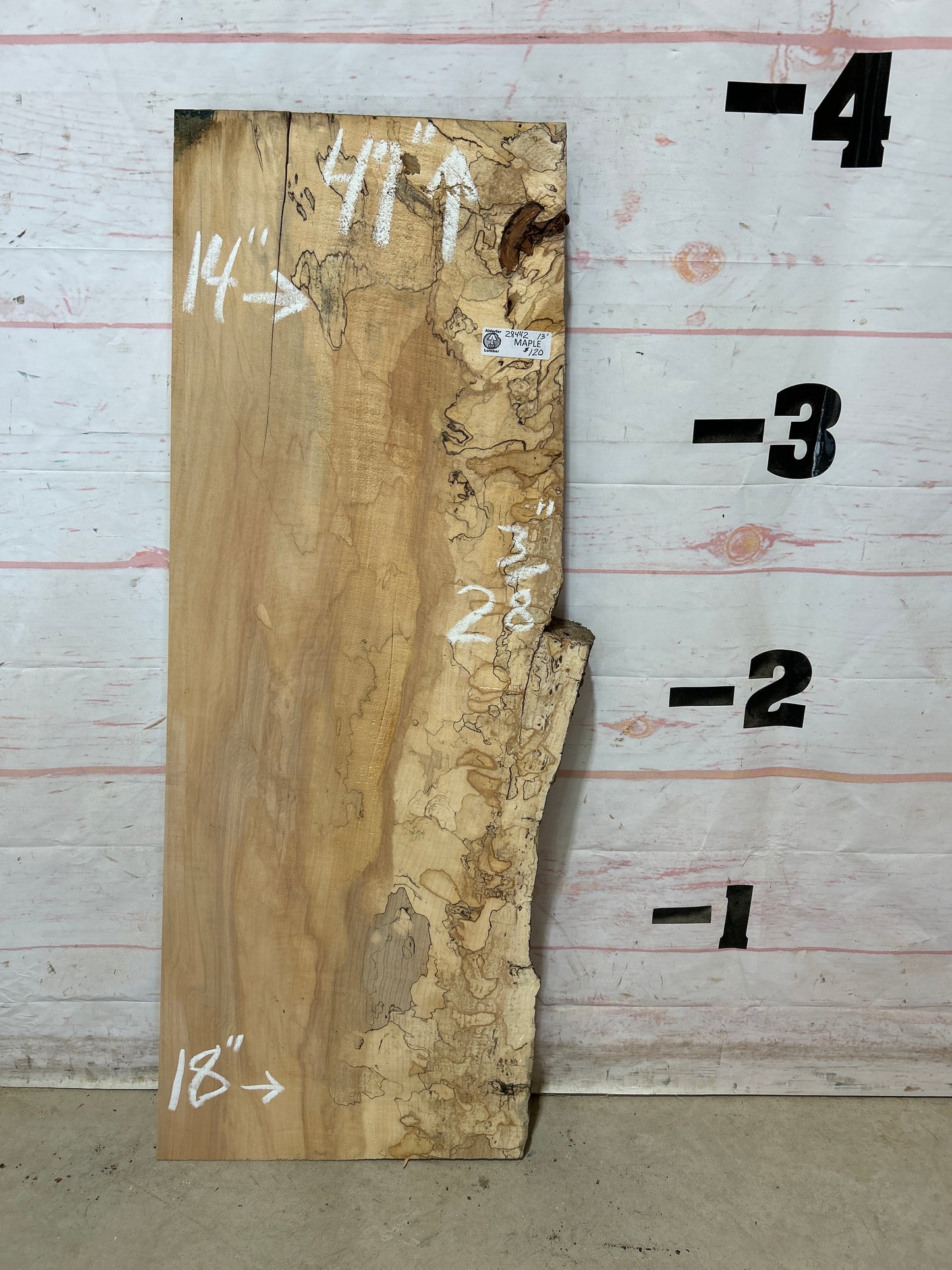 Live Edge Maple Sku#28442E-13