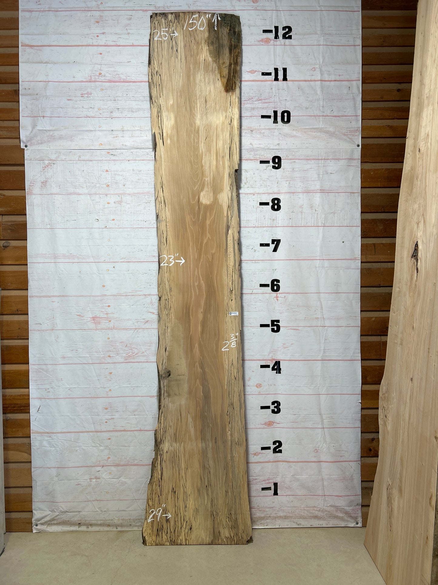 Live Edge Spalted Sycamore Sku#27460-68