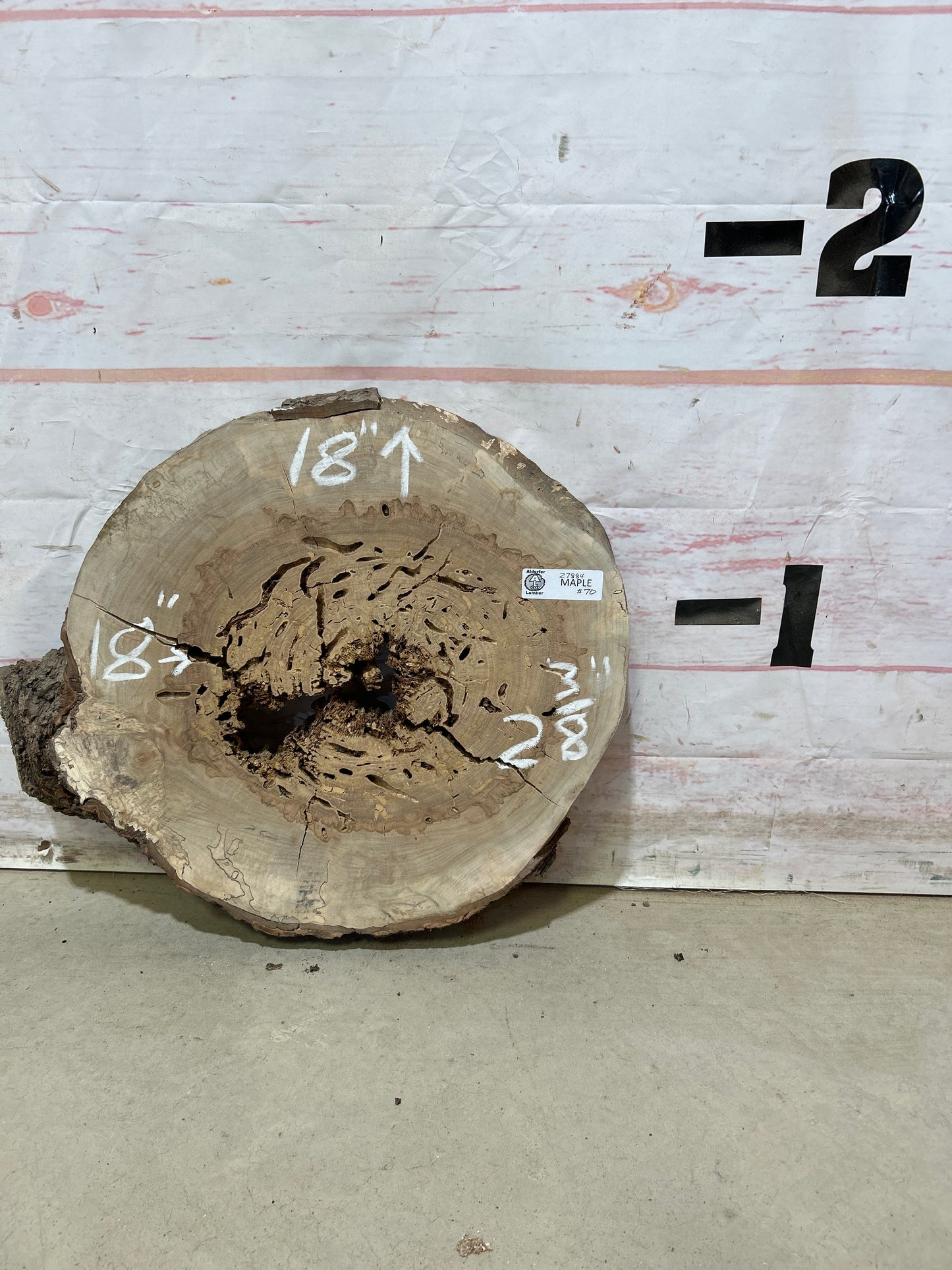 Live Edge Maple Cookie Sku#27884M