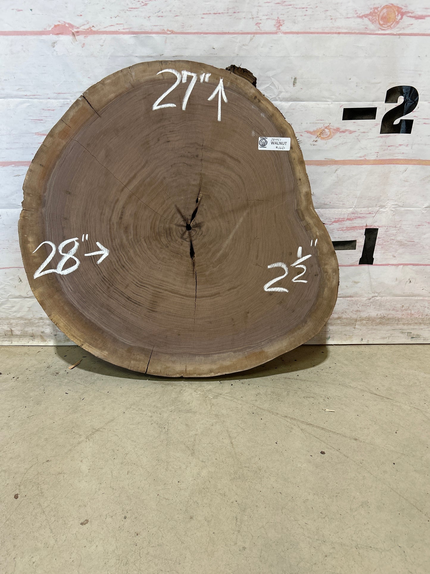 Live Edge Walnut Cookie Sku#28451M