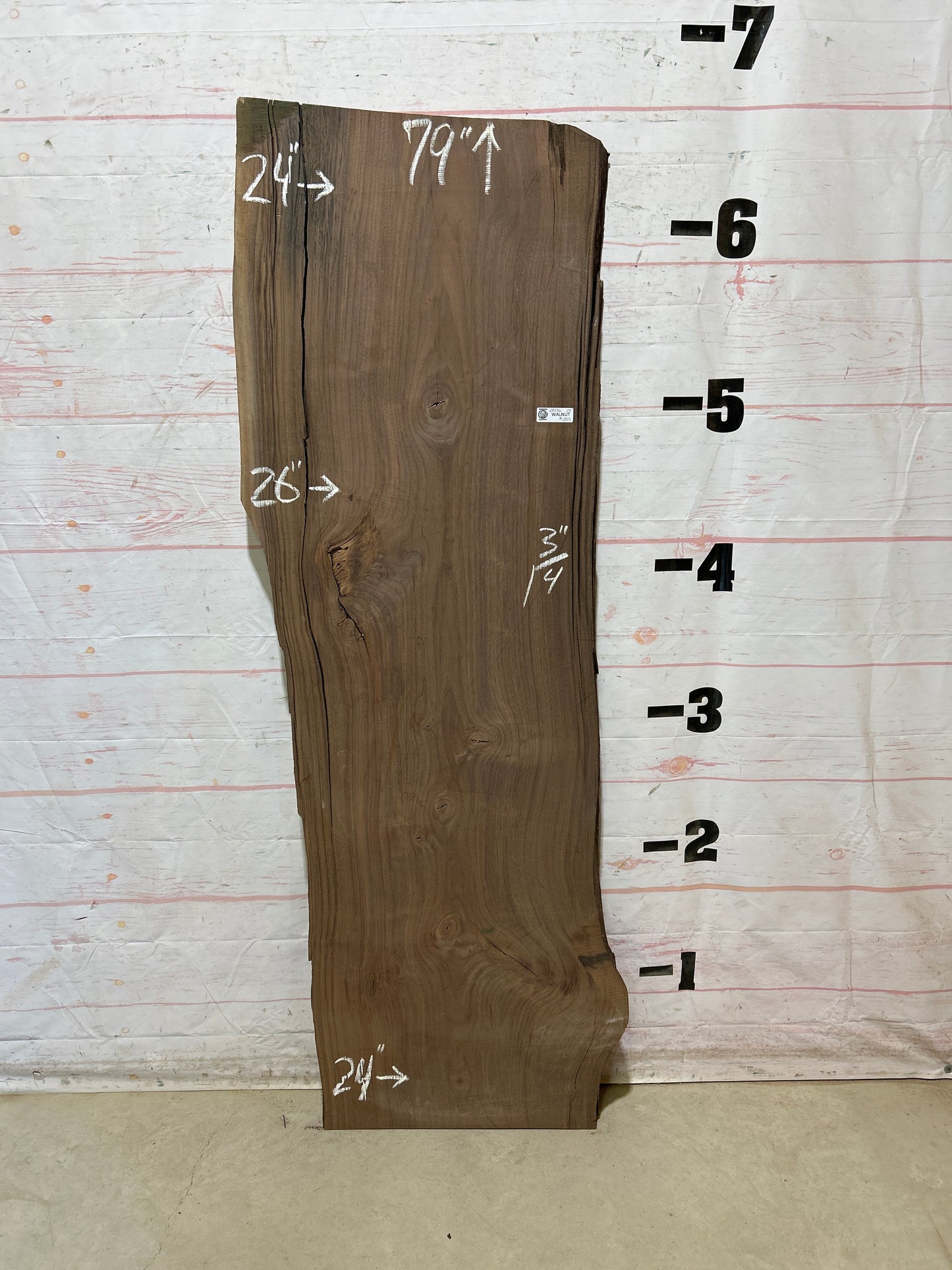 Live Edge Walnut Sku#28536G-24