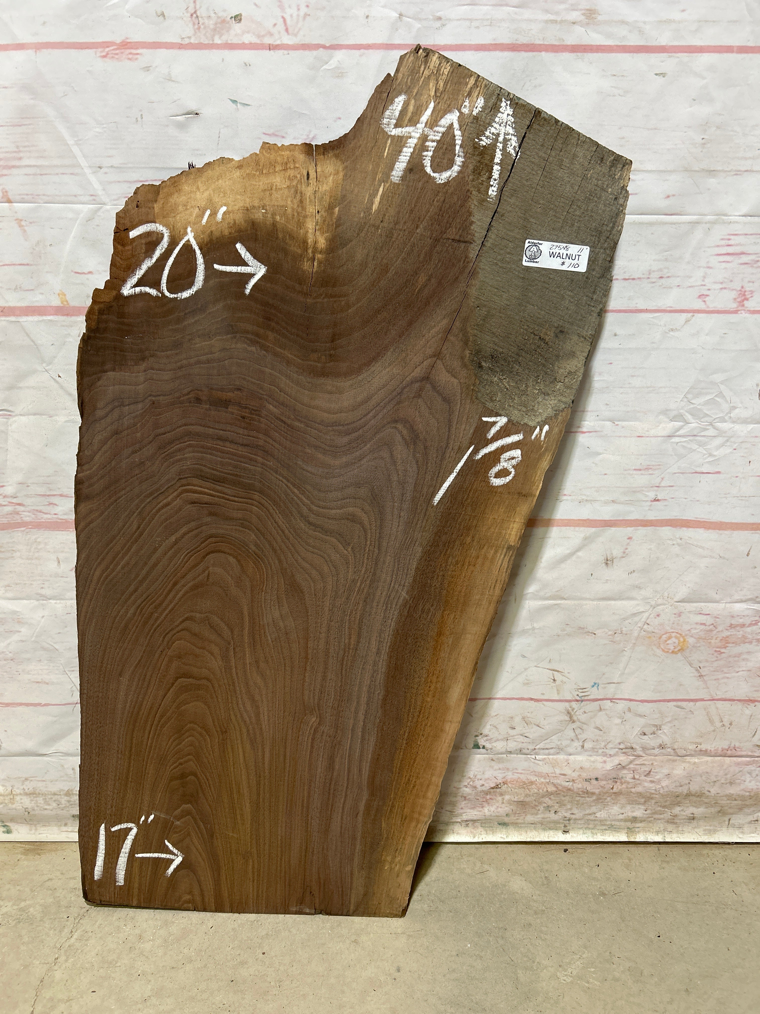 Live Edge Walnut Sku#27548M-11 – Alderfer Lumber