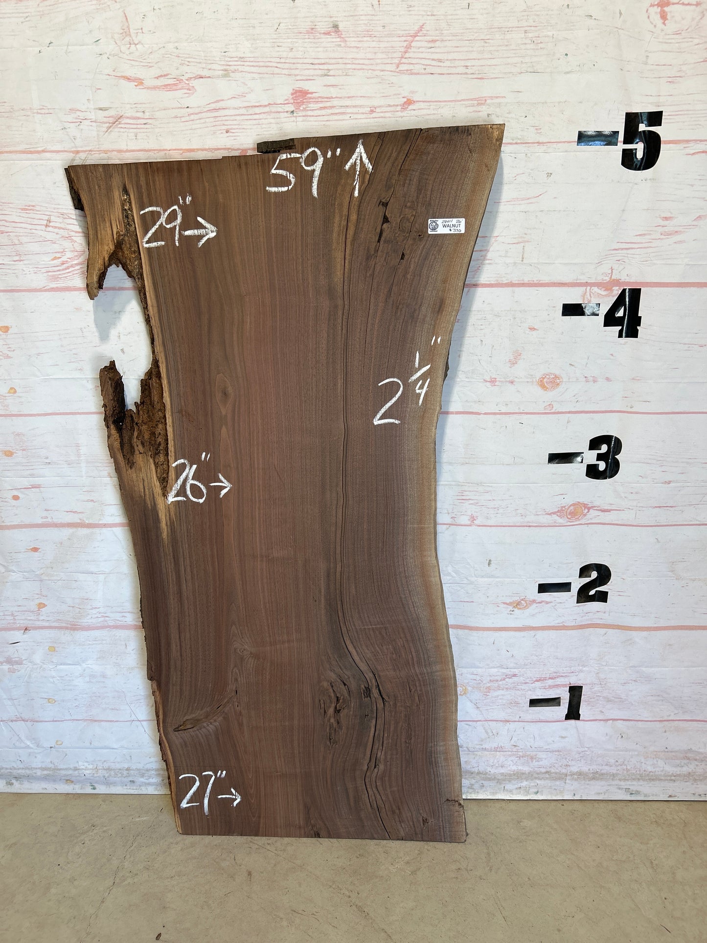 Live Edge Walnut Sku#28411N-26