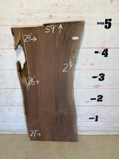 Live Edge Walnut Sku#28411N-26