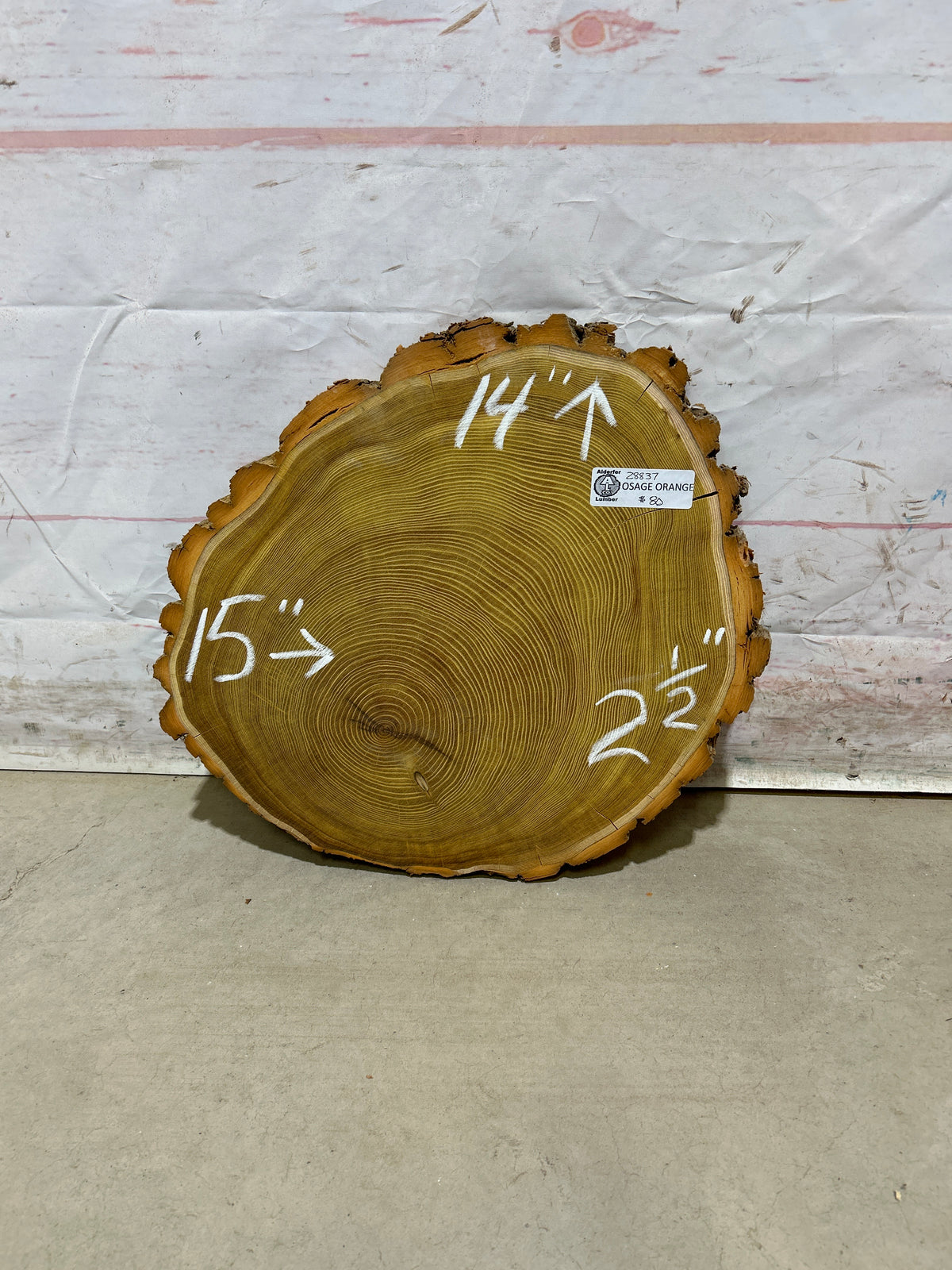 Live Edge Osage Orange Sku#28837M