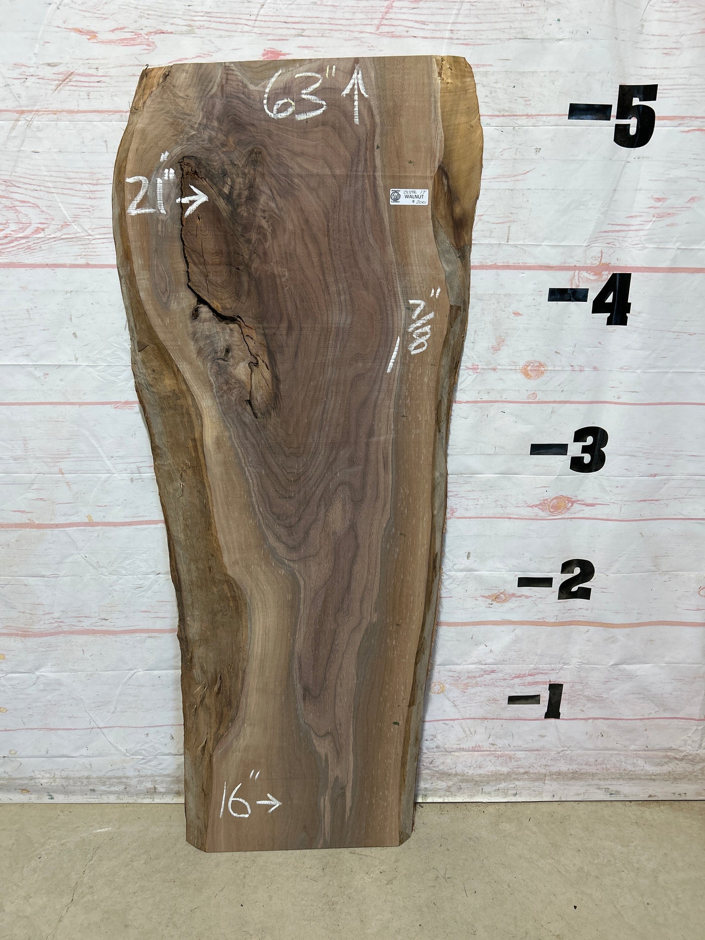 Live Edge Walnut Sku#28398G-17