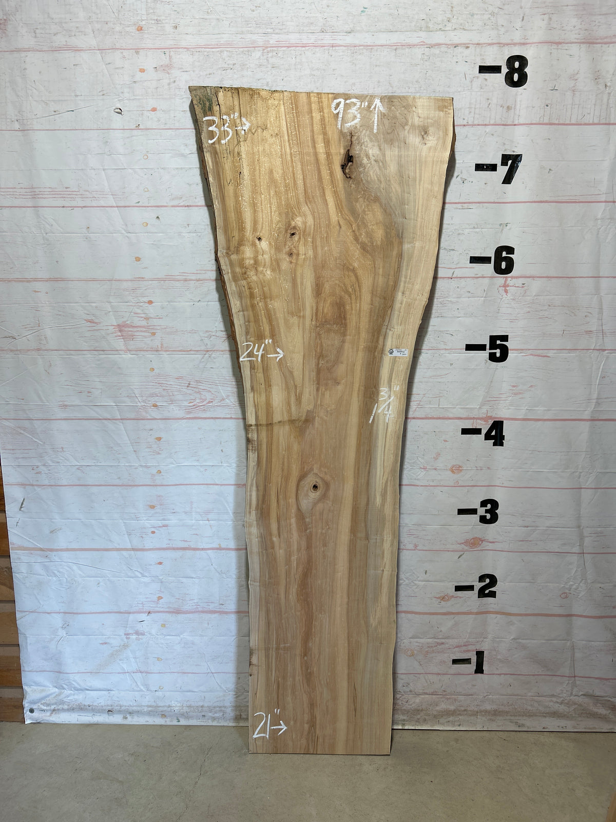 Live Edge Maple Sku#28795B-31